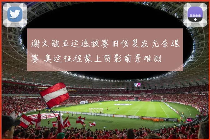 谢文骏亚运选拔赛旧伤复发无奈退赛 奥运征程蒙上阴影前景难测
